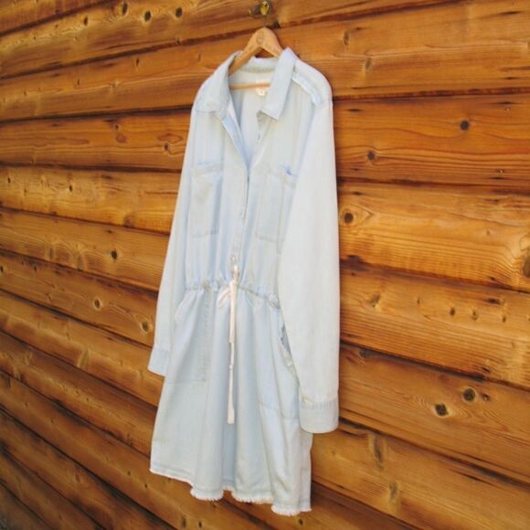 NWOT Blue Chambray Dress - Picture 2 of 8